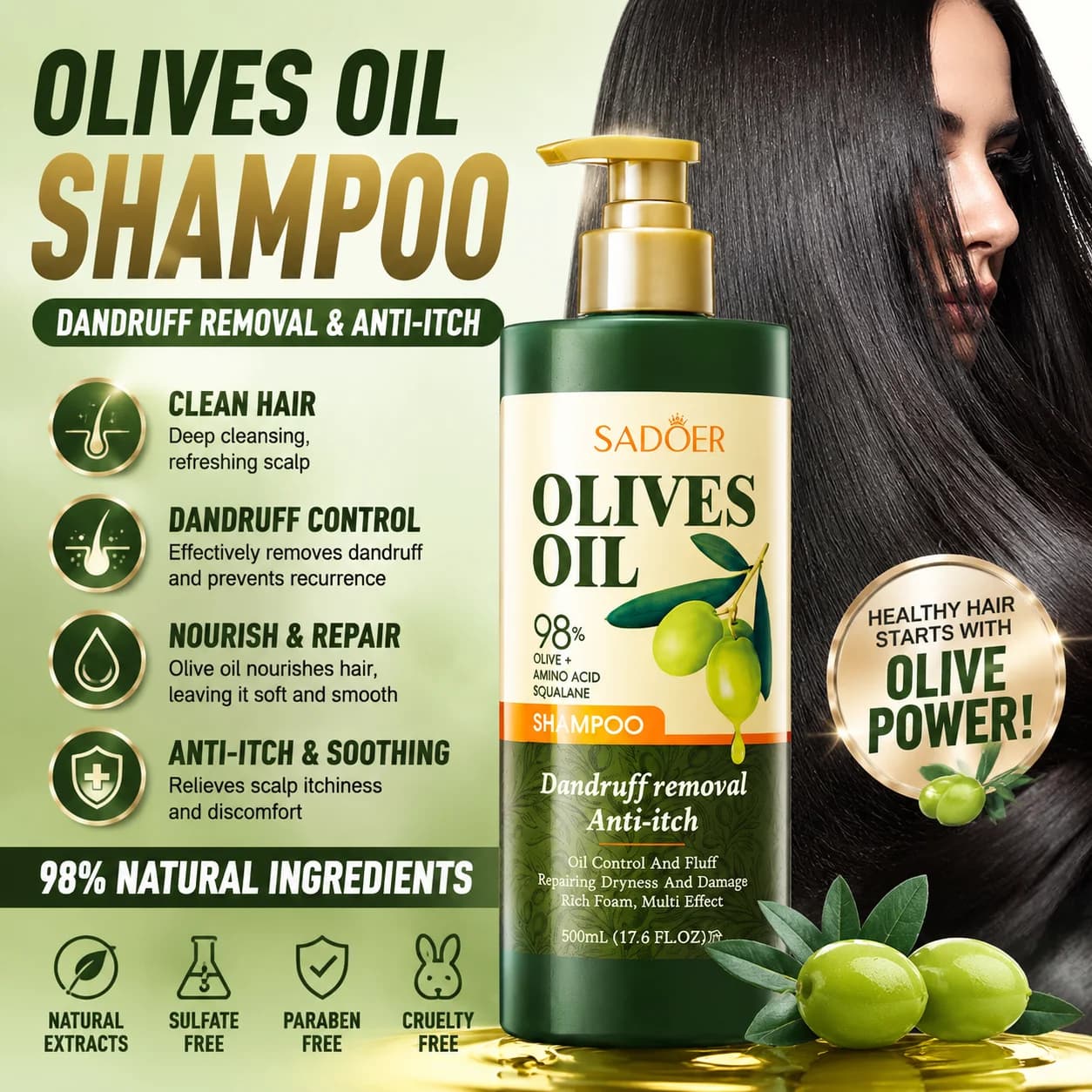 Shampoo anti-folliculite à l'ail : élimine les acariens
