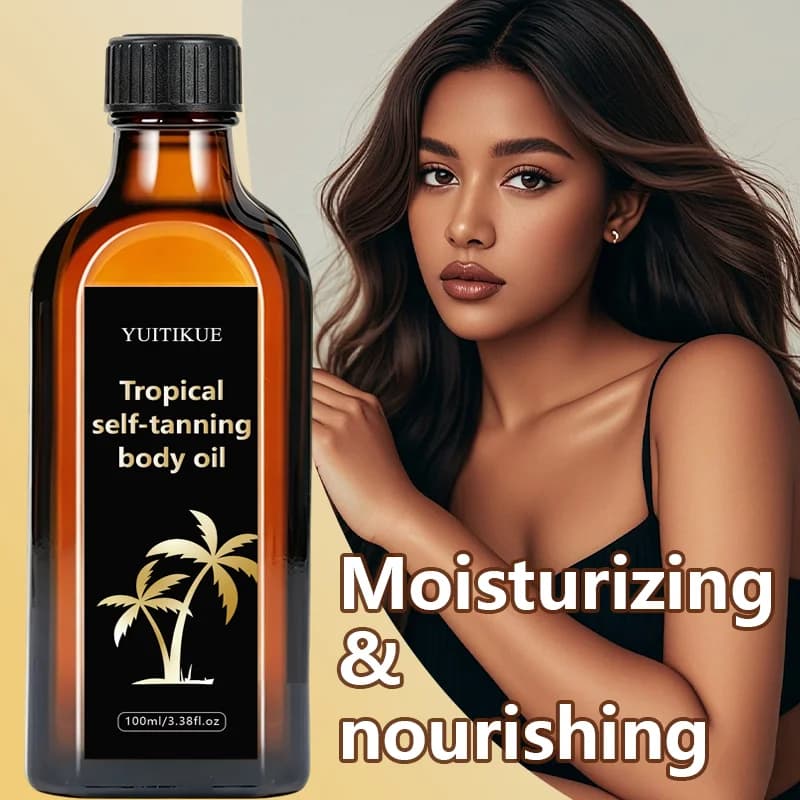 Huile Corporelle Auto-Bronzante Tropicale 100ml – Sans Soleil