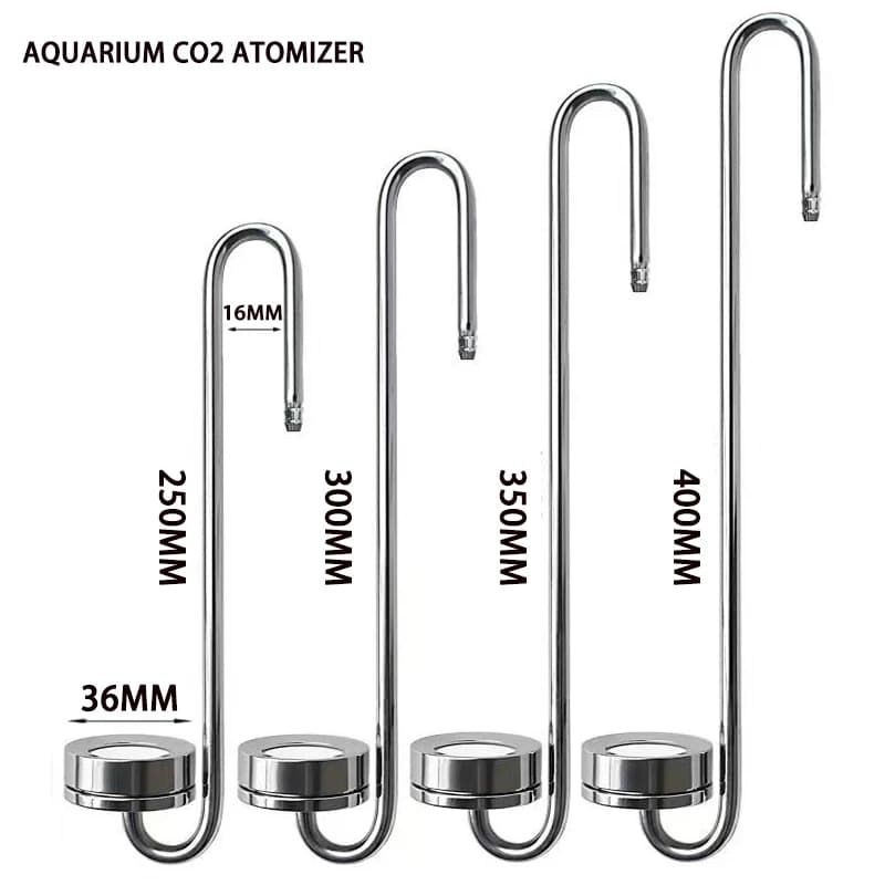 Diffuseur nébuliseur de CO2 pour Aquarium, en acier inoxydable, pour plantes aquatiques, générateur de Co2, accessoires d'équipement, diffuseur de CO2