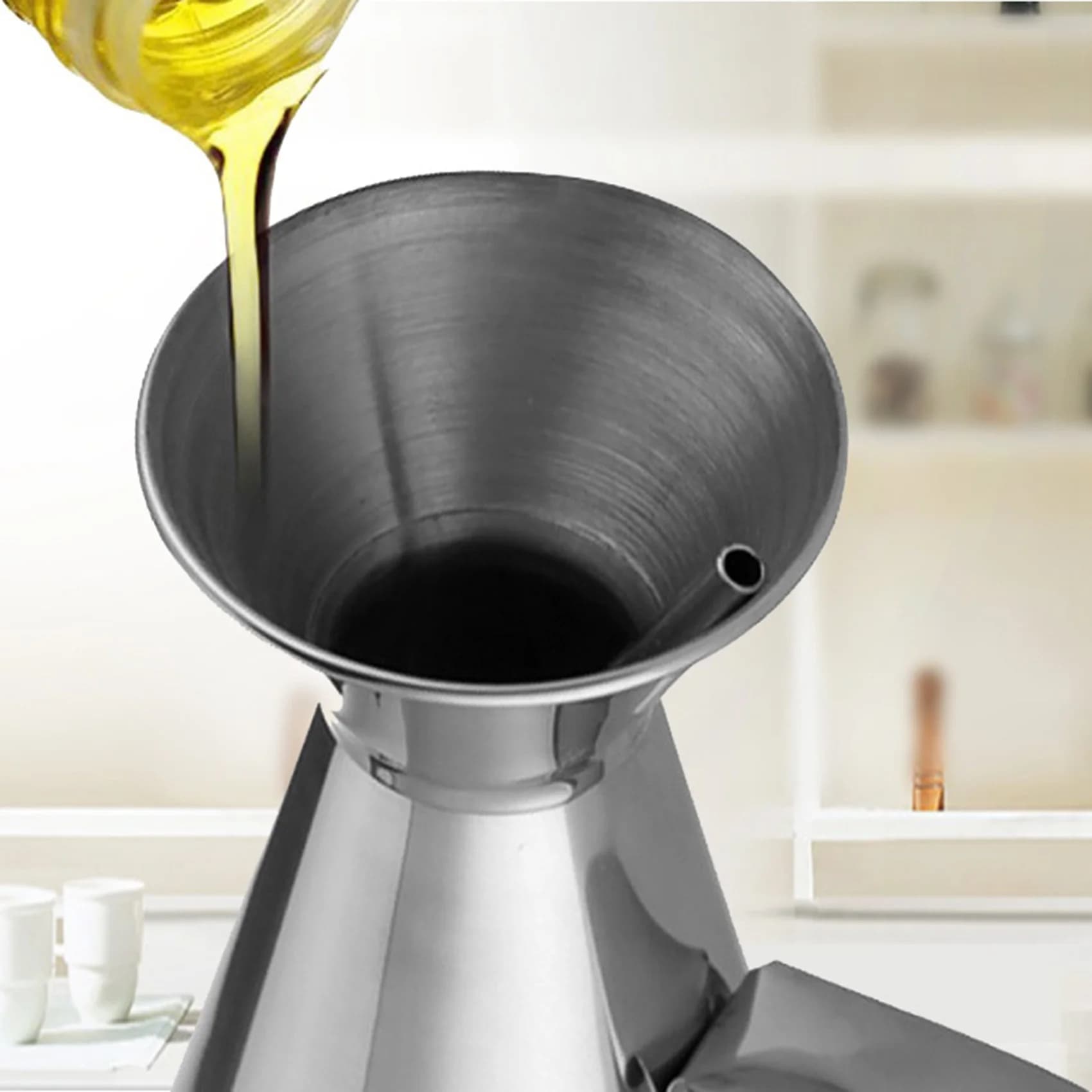 Bouteille d'huile d'olive en acier inoxydable de 500ml, vinaigre aissce, distributeur d'assaisonnement, récipient de stockage de condiments pour la cuisine