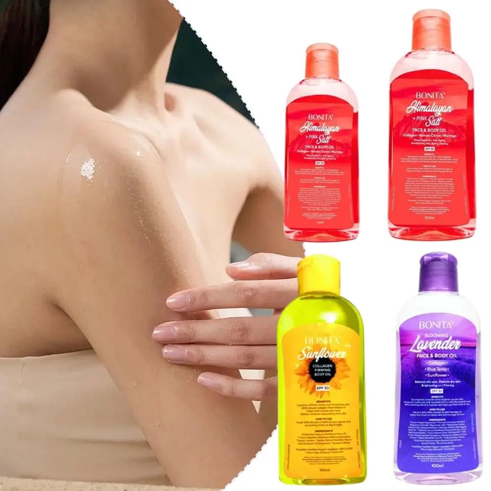 50/100ml Bonta naturel himalayen rose sel corps huile de Massage huile de soin du corps nourrissant adoucir les cellules de peau morte soins du corps