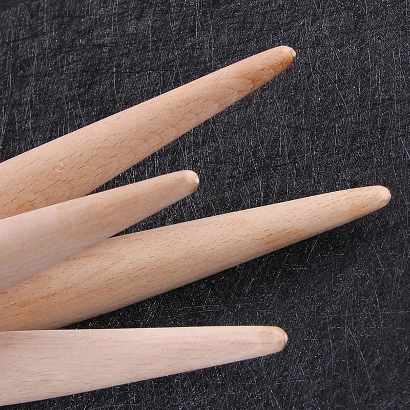 Rouleau à pâtisserie en bois 23/28cm, pour gâteau Fondant, pâte à main, rouleau à pâtisserie, argile, Pizza, boulettes, peau, outils de cuisson de cuisine