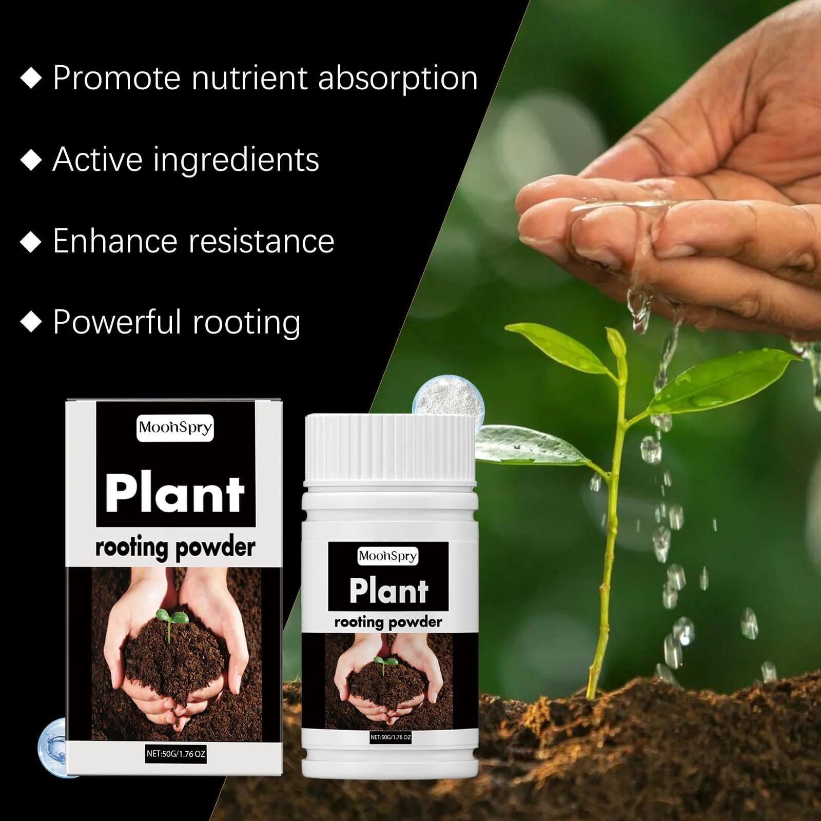 Poudre d'enracinement pour plantes rares, 50/100g, fruits, fleurs, Nutrition d'enracinement rapide, culture hydroponique, jardin, croissance des plantes