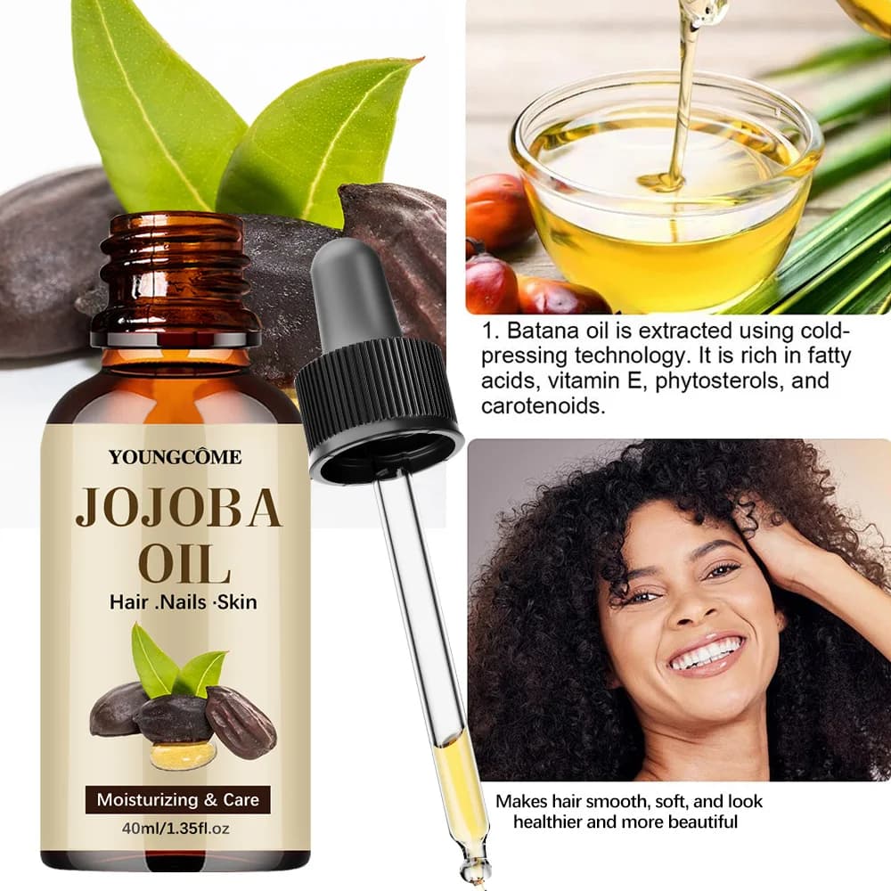 YOUNGCOME JOJOBA huile soin des cheveux huile essentielle Anti-frisottis huile pour cheveux lisses sérum Anti perte cuir chevelu Massage Spa traitements soins des cheveux