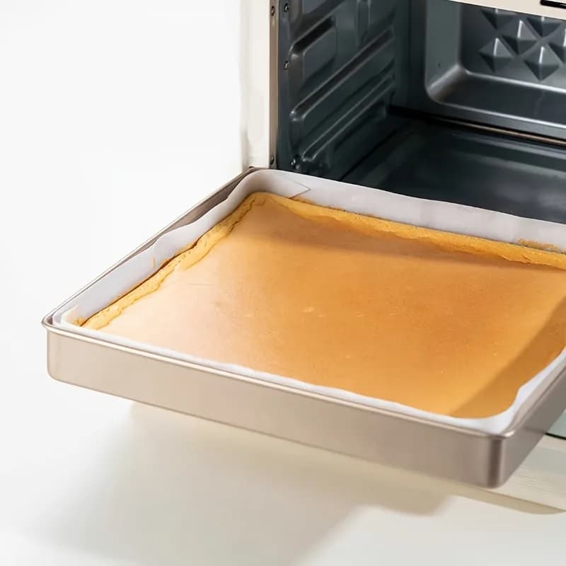 Moule de cuisson carré profond de 28x28 cm (11 pouces) pour gâteau roulé, moule de cuisson antiadhésif domestique pour nougat et pâtisserie flocon de neige