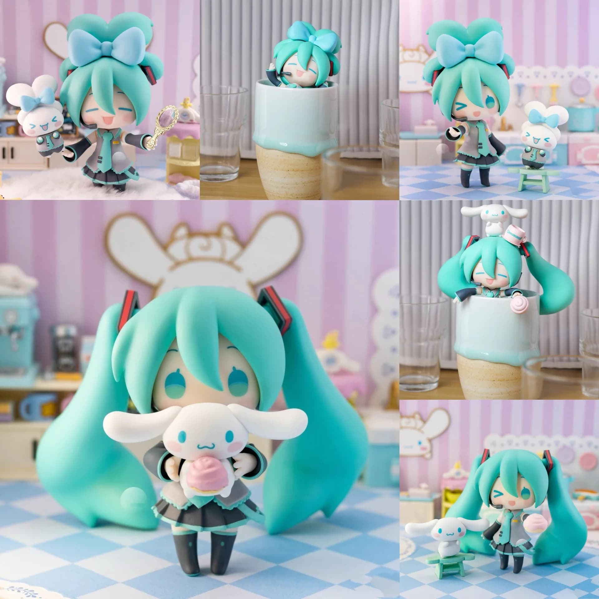 Amine ata ku avec Cinnamoroll Cute 2306 Action Figure Toys, 10cm