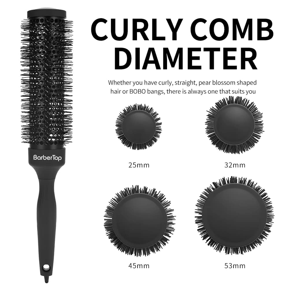 Brosse à cheveux extra longue 35 cm-outil de coiffure professionnel pour éruption, rouleau à cheveux volumateur, utilisation en salon résistante à la chaleur