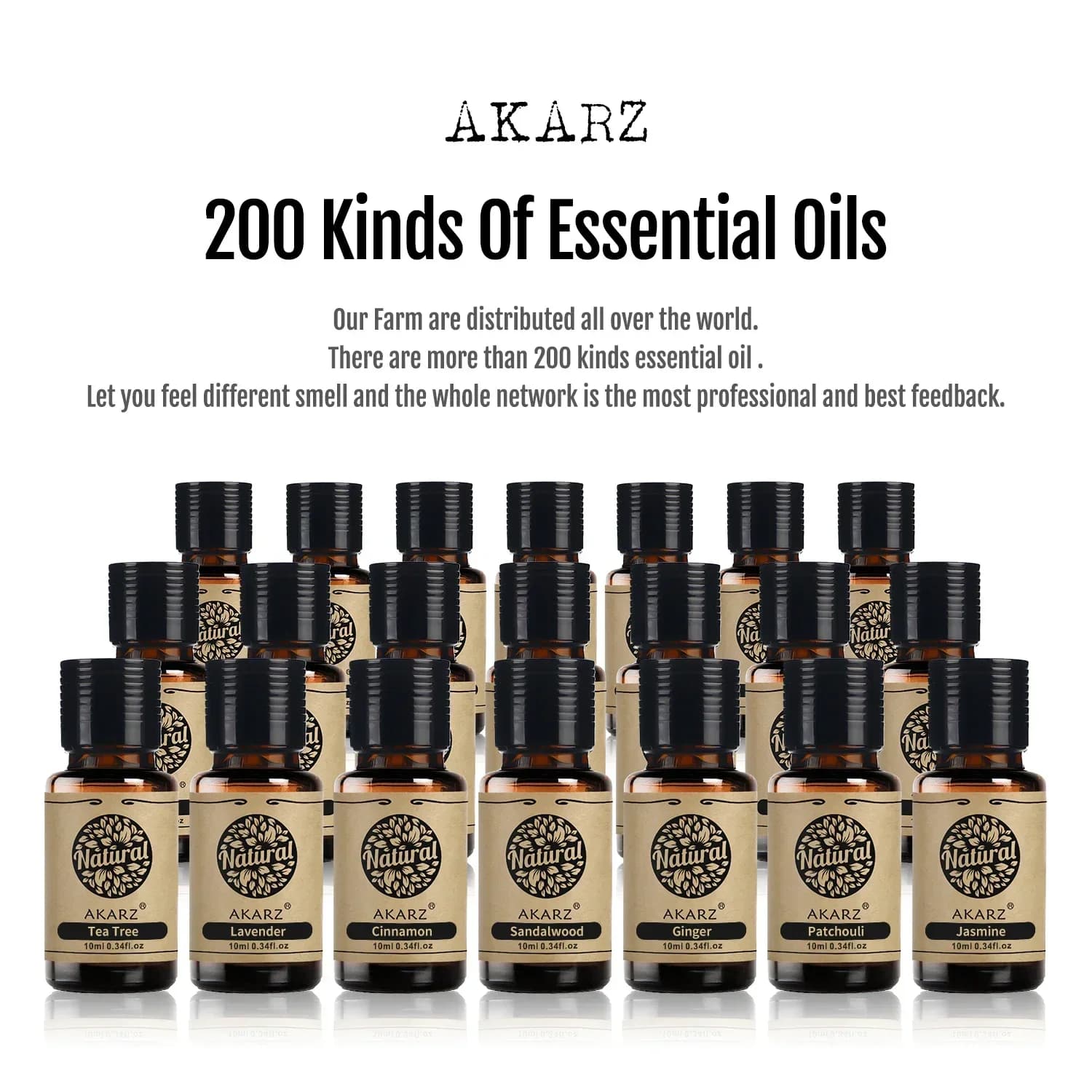 AKARZ géranium musc Eucalyptus menthe verte Orange citronnelle lys Osmanthus romarin huiles essentielles bricolage savon parfums huile de parfum