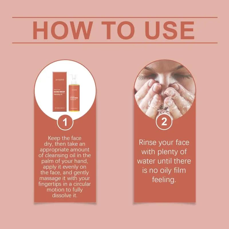 Huile nettoyante et démaquillante qui nettoie en douceur la peau du visage, démaquille en douceur, liquide démaquillant pour les yeux et les lèvres, rafraîchissant