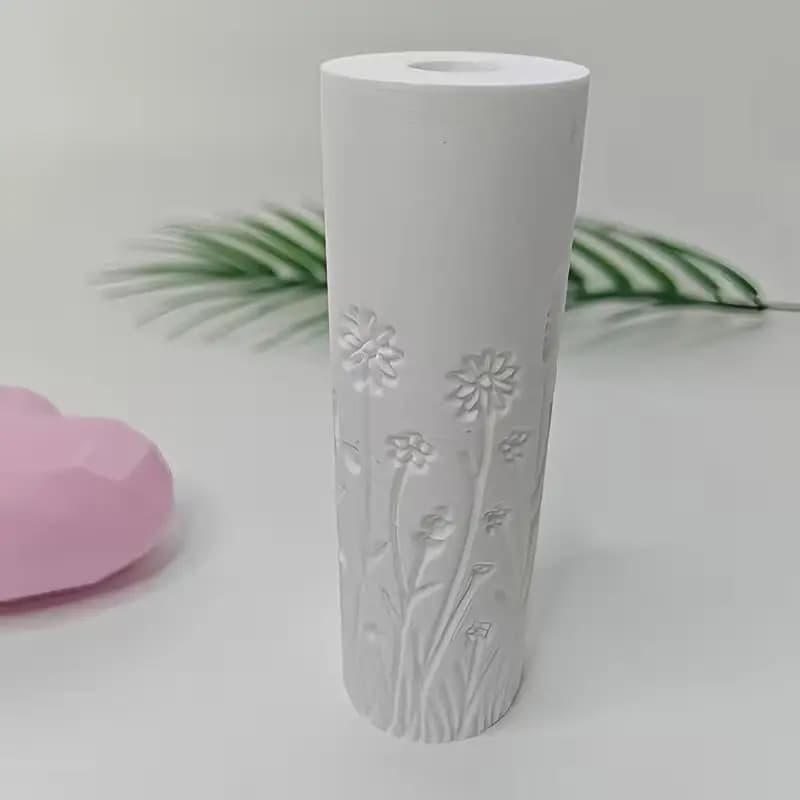 1 rouleau texturé Grassland Breeze – Outil haute précision pour l'argile et la poterie, durable, impressions impeccables