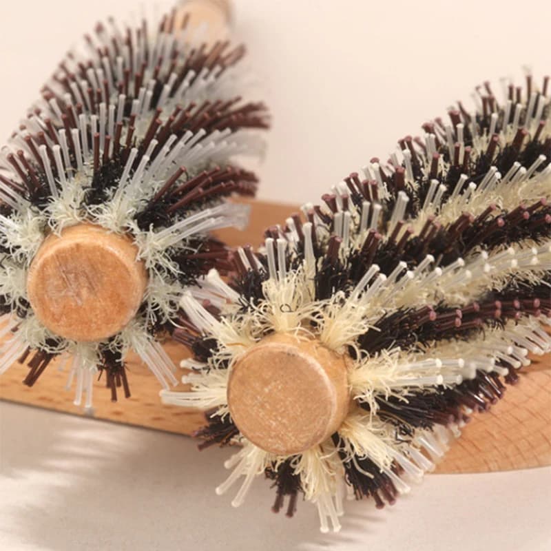 Brosse à cheveux en bois avec poils de sanglier naturels