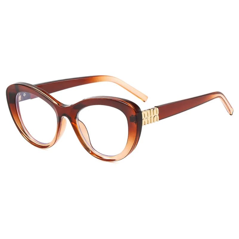 Lunettes anti-lumière bleue tendance pour femmes européennes et américaines, monture large œil-de-chat, pour un look décoratif lors des sorties shopping