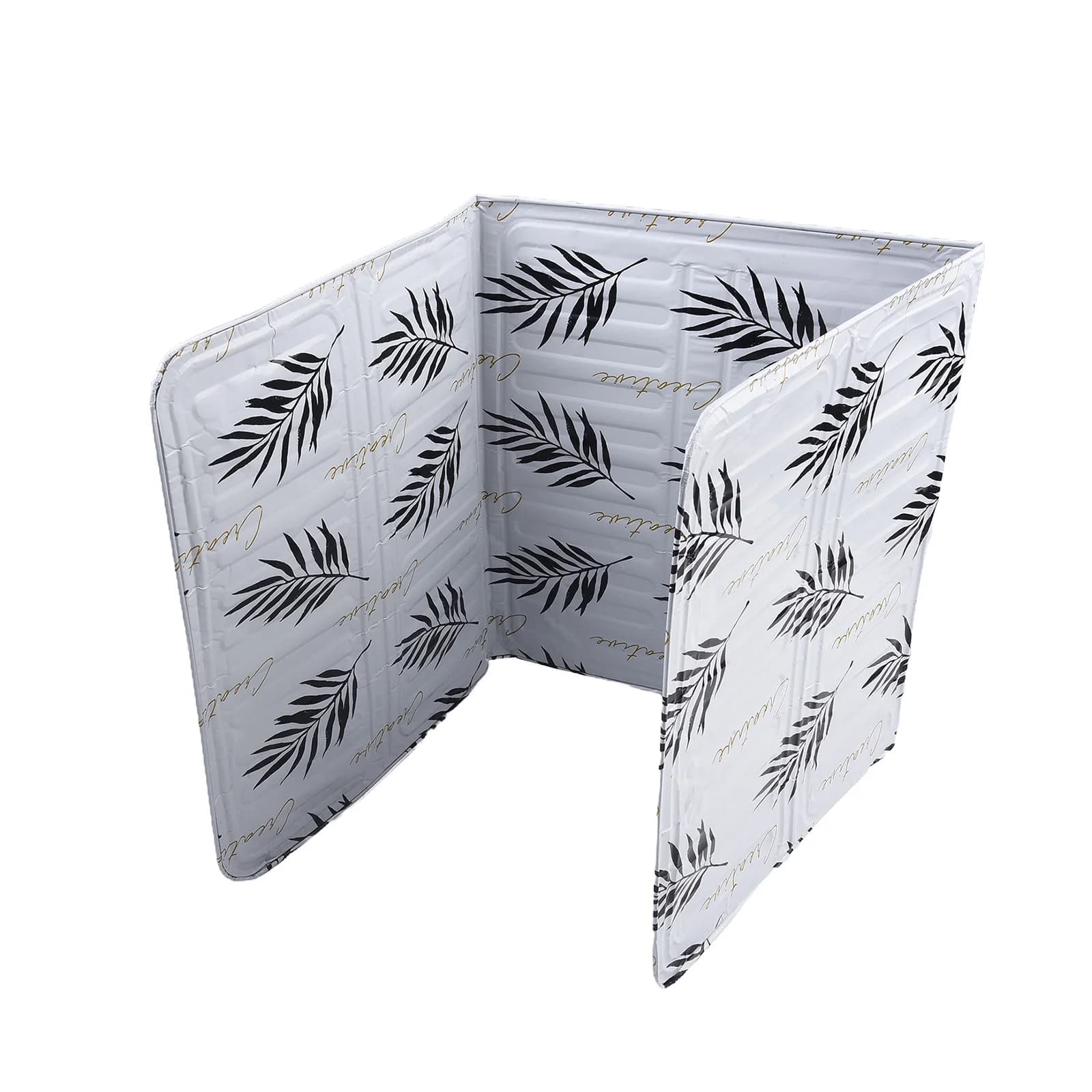 Déflecteur d'huile pliant en papier d'aluminium, pour poêle domestique, déflecteur d'éclaboussures d'huile de cuisine, séparateur d'huile en Film d'aluminium pliant