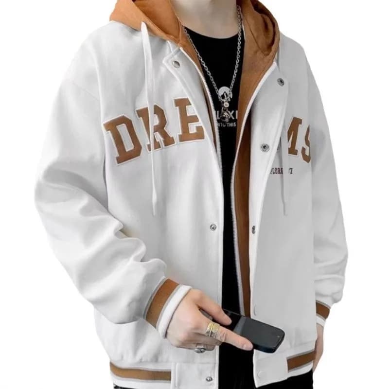 Veste à capuche à manches longues pour hommes
