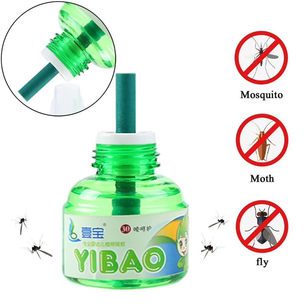 Chauffage répulsif anti-moustiques électrique, liquide anti-moustiques, inodore, anti-insectes, antiparasitaire