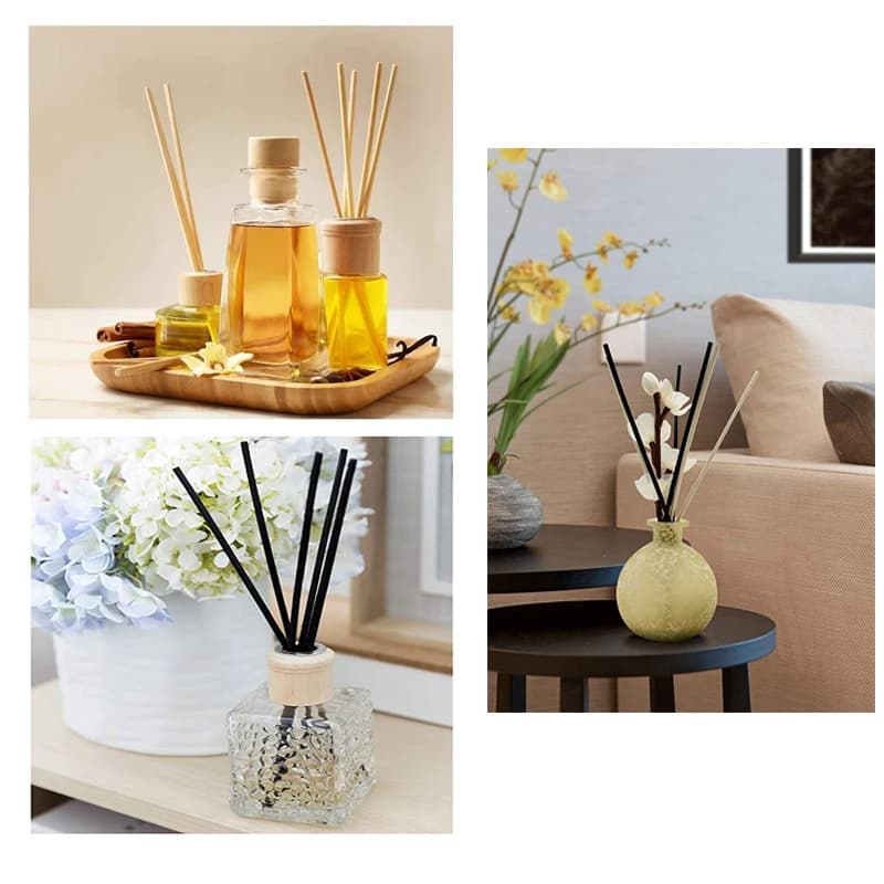 5-100 pièces 2-3.5mm Reed diffuseur bâton de remplacement bricolage à la main décor à la maison Extra épais rotin