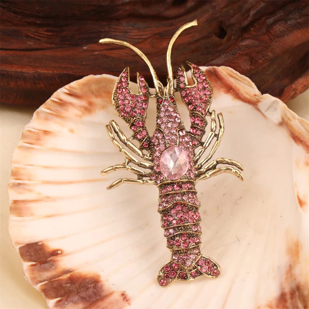 Belle broche de luxe baroque au Design de homard pour hommes et femmes