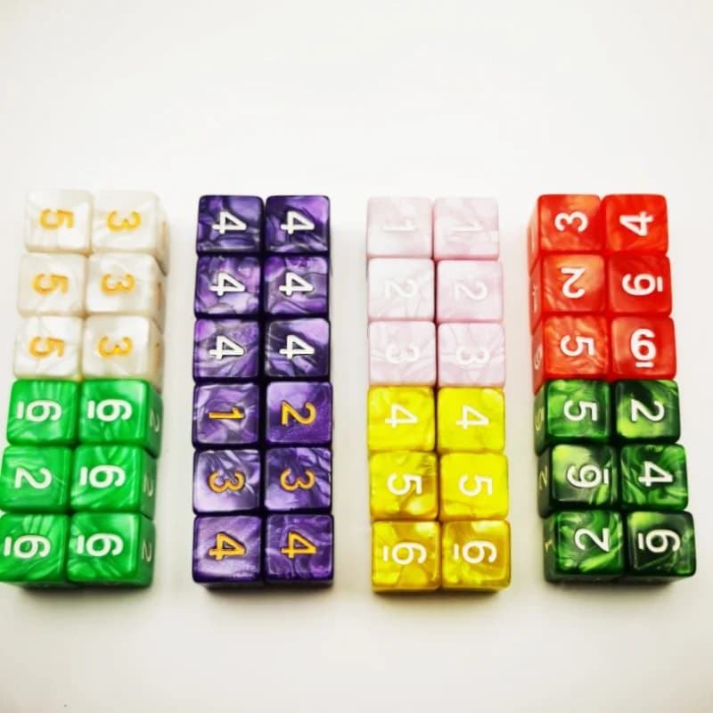 D6 DND dés rôle 6 faces jeux de dés ensemble pour donjons et Dragons RPG MTG jeu