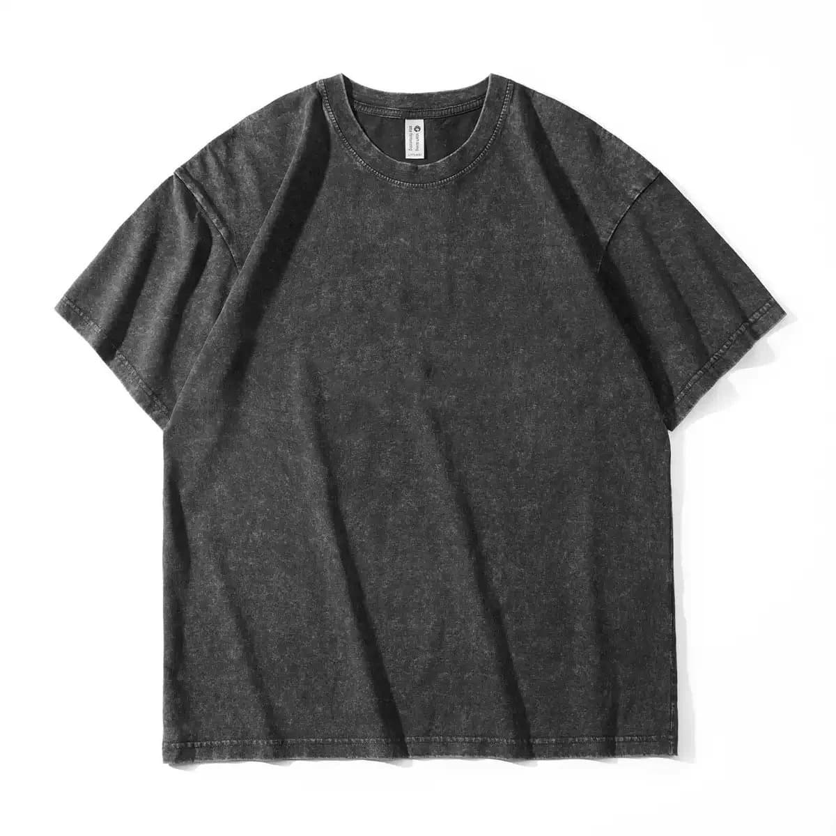 T-shirt chrétien pour hommes Faith Over Fear, en coton lavé, vintage, avec impression de versets des Psaumes 118:6 et croix de Jésus, style Harajuku, haut d'été streetwear