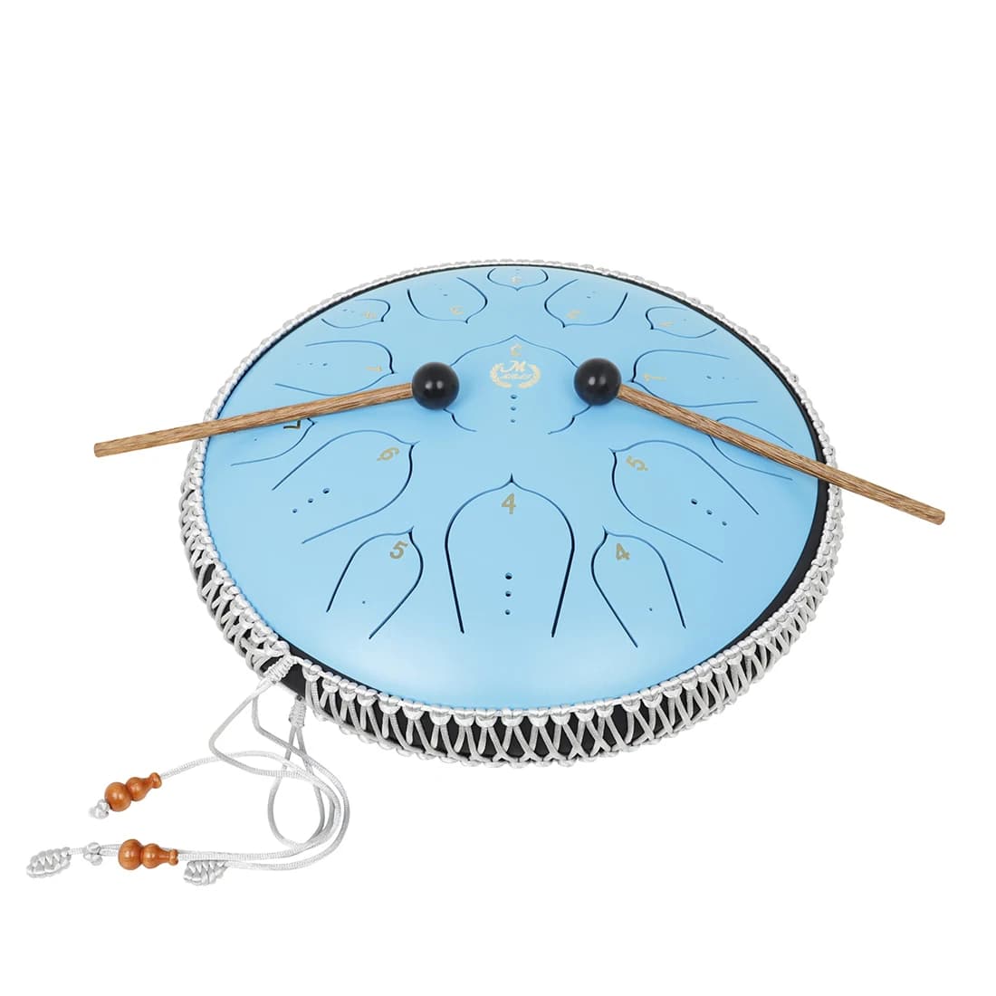 Tambour à langue en acier avec accessoires