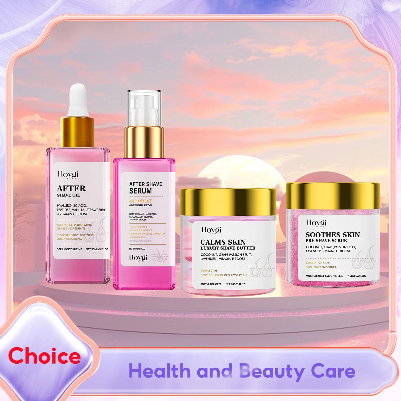 Crème de rasage épilation pour peaux sensibles, gommage dépilatoire doux et indolore, exfoliant, hydratant, apaisant, huile après rasage