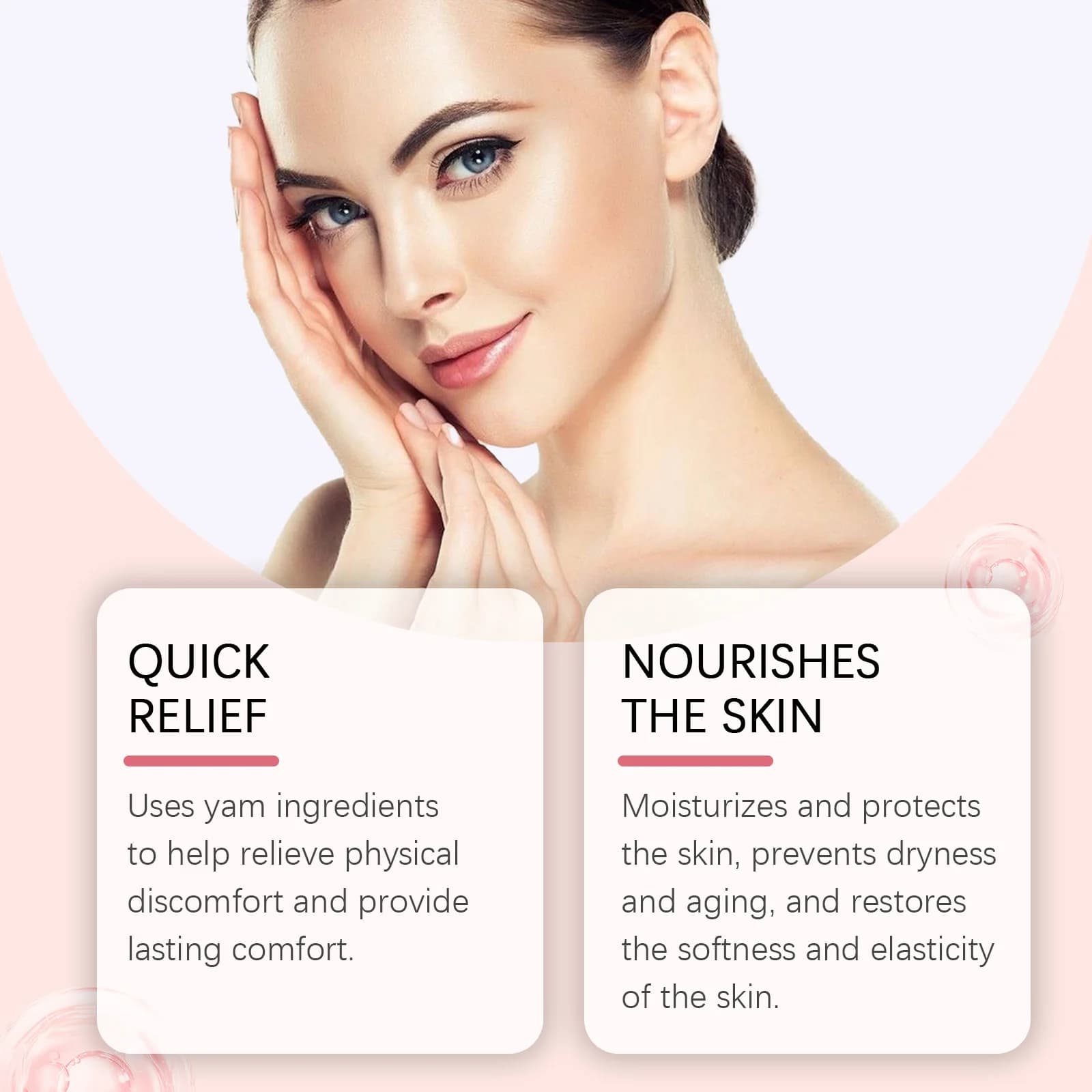 Crème Yam sauvage pour l'équilibre des hormones, apaisante pour la ménopause, réduit les flashs chauds, soutien de l'équilibre du corps des femmes, crème de soulagement du progesterone
