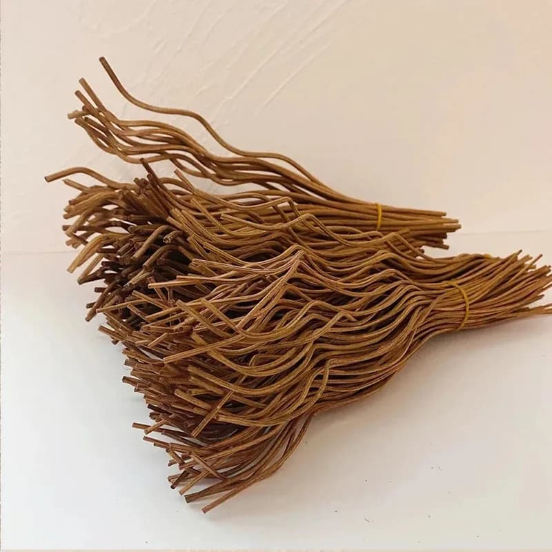 Bâtonnets en rotin pour diffuseur de parfum, 20/40 pièces, longs bâtonnets ondulés pour diffuseur d'arômes, distributeur d'huile pour décoration de la maison, parfum