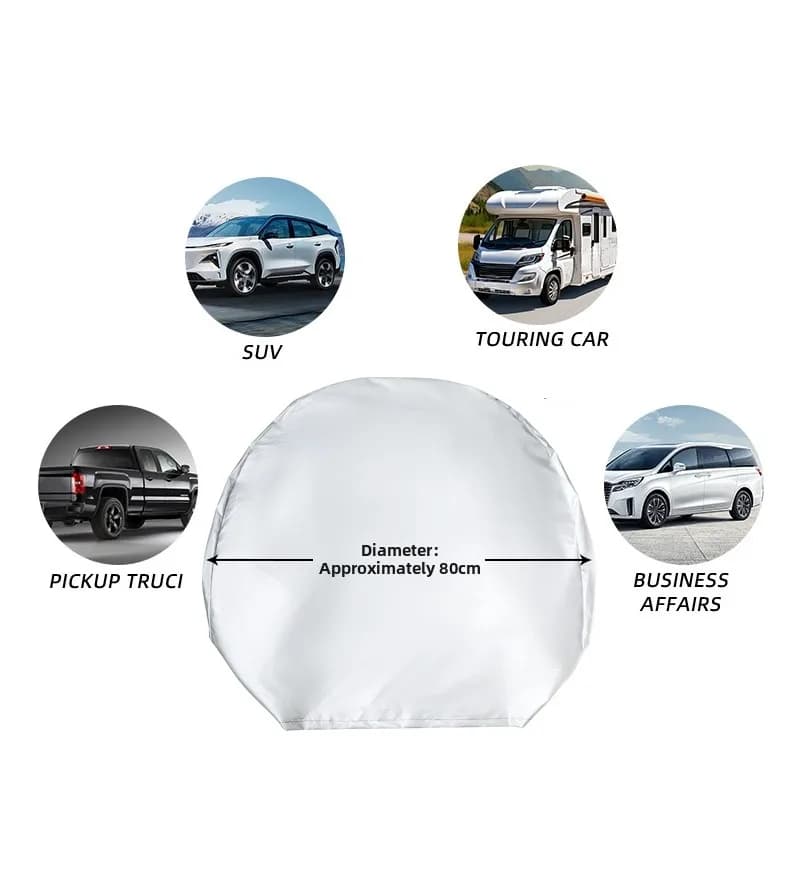Housses de pneus de voiture – Ensemble de protection solaire anti-vieillissement et anti-urine pour chiens, pour SUV et VR – Accessoires automobiles de remplacement