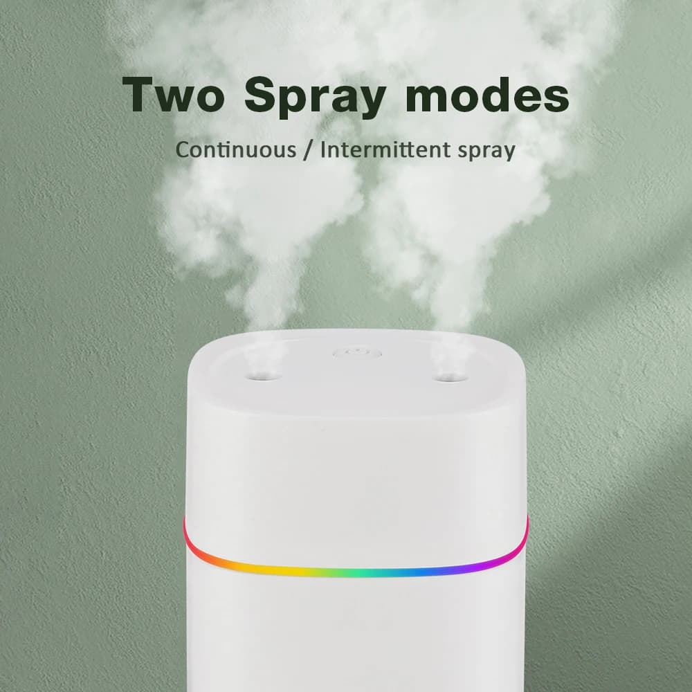 Diffuseur d'huiles essentielles portable USB à brume fraîche nano 600 ml pour la maison