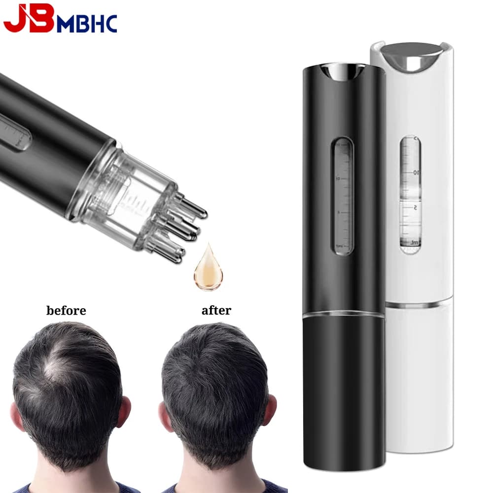 Applicateur d'huile capillaire de 15 ml pour distributeur de sérum de précision pour cheveux du cuir chevelu avec pointes de massage pour minidoxidil, traitements et huiles de croissance des cheveux
