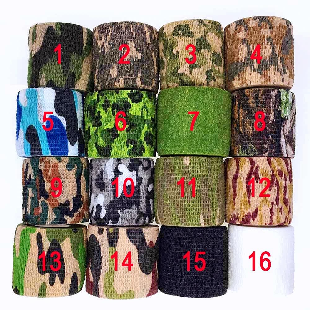 1 rouleau U Pick 4.5m * 5cm imperméable en plein air Camouflage randonnée Camping chasse