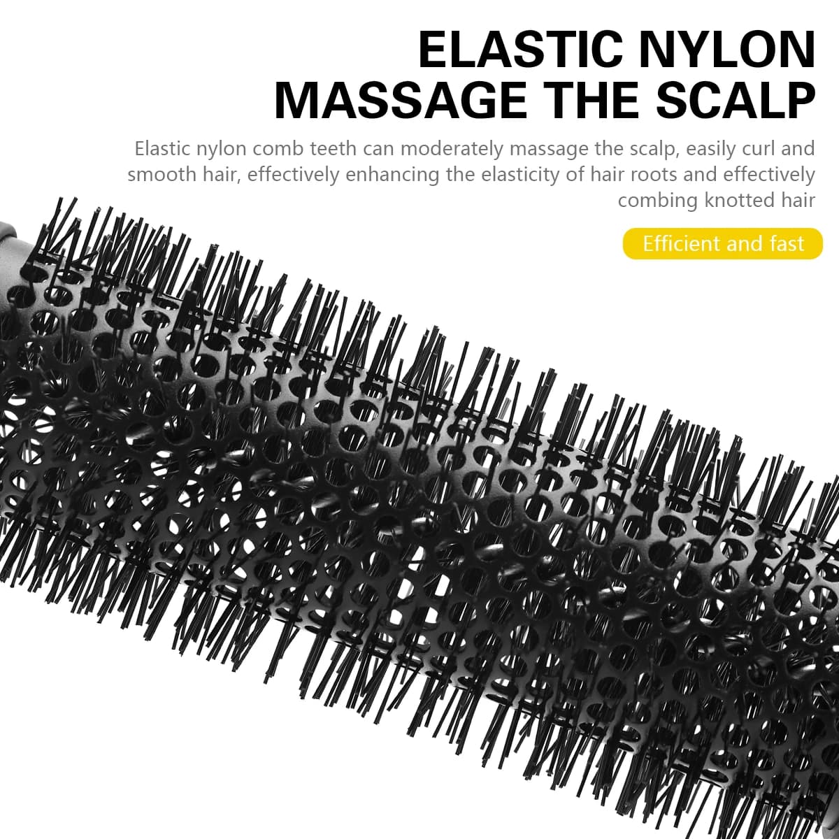 Brosse à cheveux extra longue 35 cm-outil de coiffure professionnel pour éruption, rouleau à cheveux volumateur, utilisation en salon résistante à la chaleur