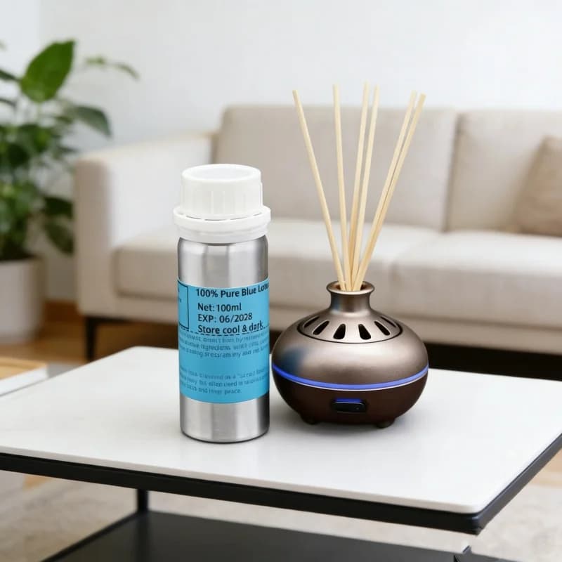 Huile de lotus bleu biologique de qualité supérieure - Grade premium pour les soins de la peau