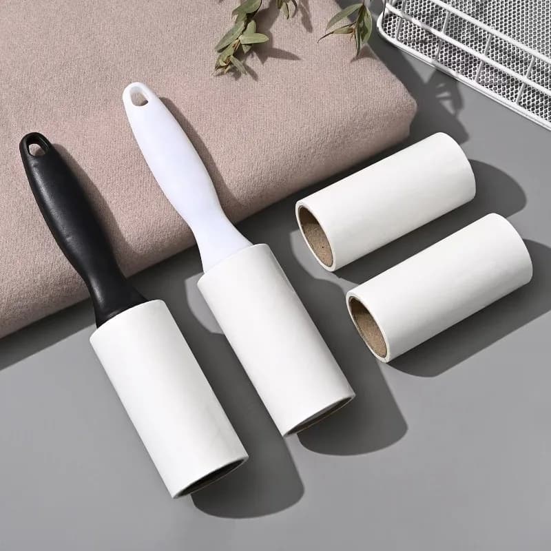 Rouleau anti-peluches avec recharges, 1/3/6 pièces, éliminateur de poils collants pour vêtements, poils d'animaux, meubles, sièges de voiture - Brosse anti-peluches portable