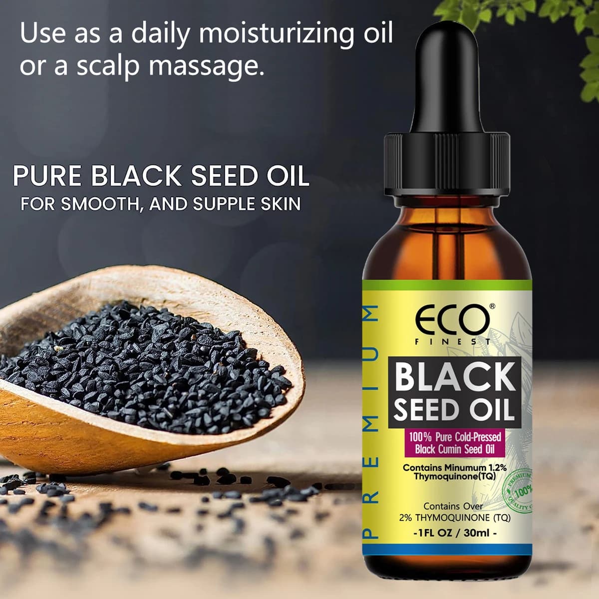 Huile de cumin noir ECO, première qualité, pour la croissance des cheveux, épaississement des cheveux, huile pressée à froid, nourrissante pour les ongles et la peau, antioxydante, huile de massage co