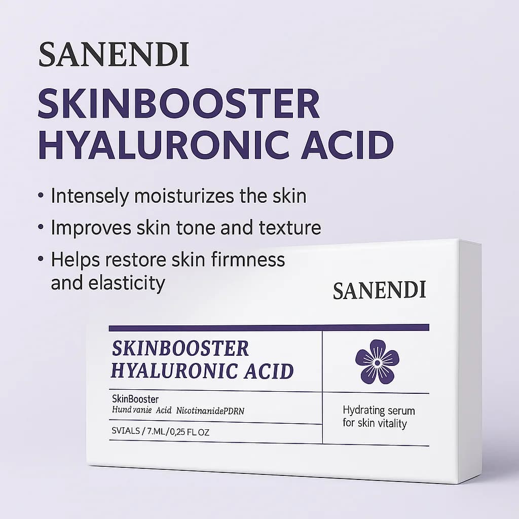 Sanendi peau BOOSTER acide hyaluronique Solution de problèmes de peau du visage hydratant hydratation Solution de protéines de soin de la peau coréenne