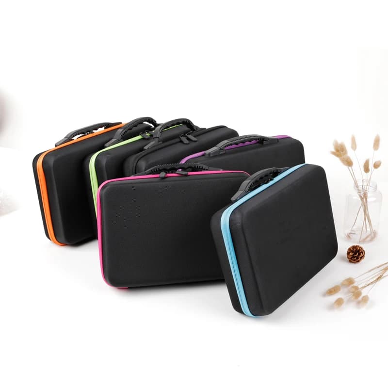 Mallette de rangement d'huiles essentielles pour DoTERRA 60 emplacements 10ML 15ML, sacs de rangement d'huiles essentielles pour bouteilles à roulettes, voyage à fermeture éclair