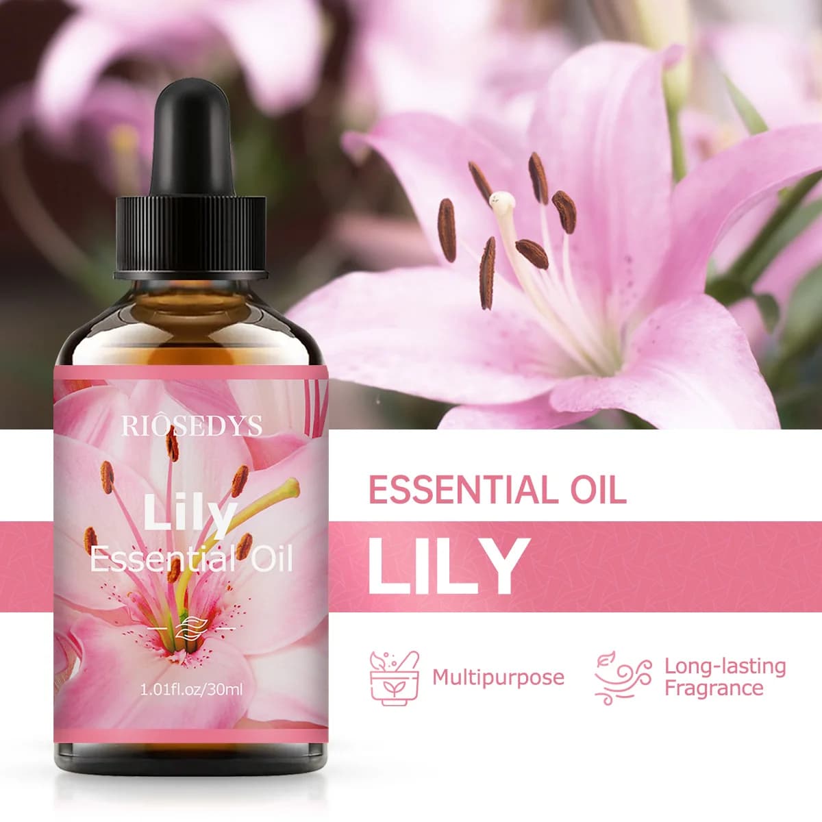 L'huile essentielle de lys, avec leur parfum floral délicat, convient à l'aromathérapie et au massage corporel.