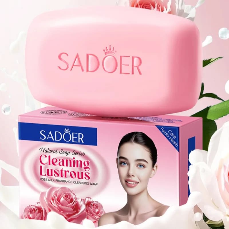 Savon nettoyant parfumé au lait de rose 100g