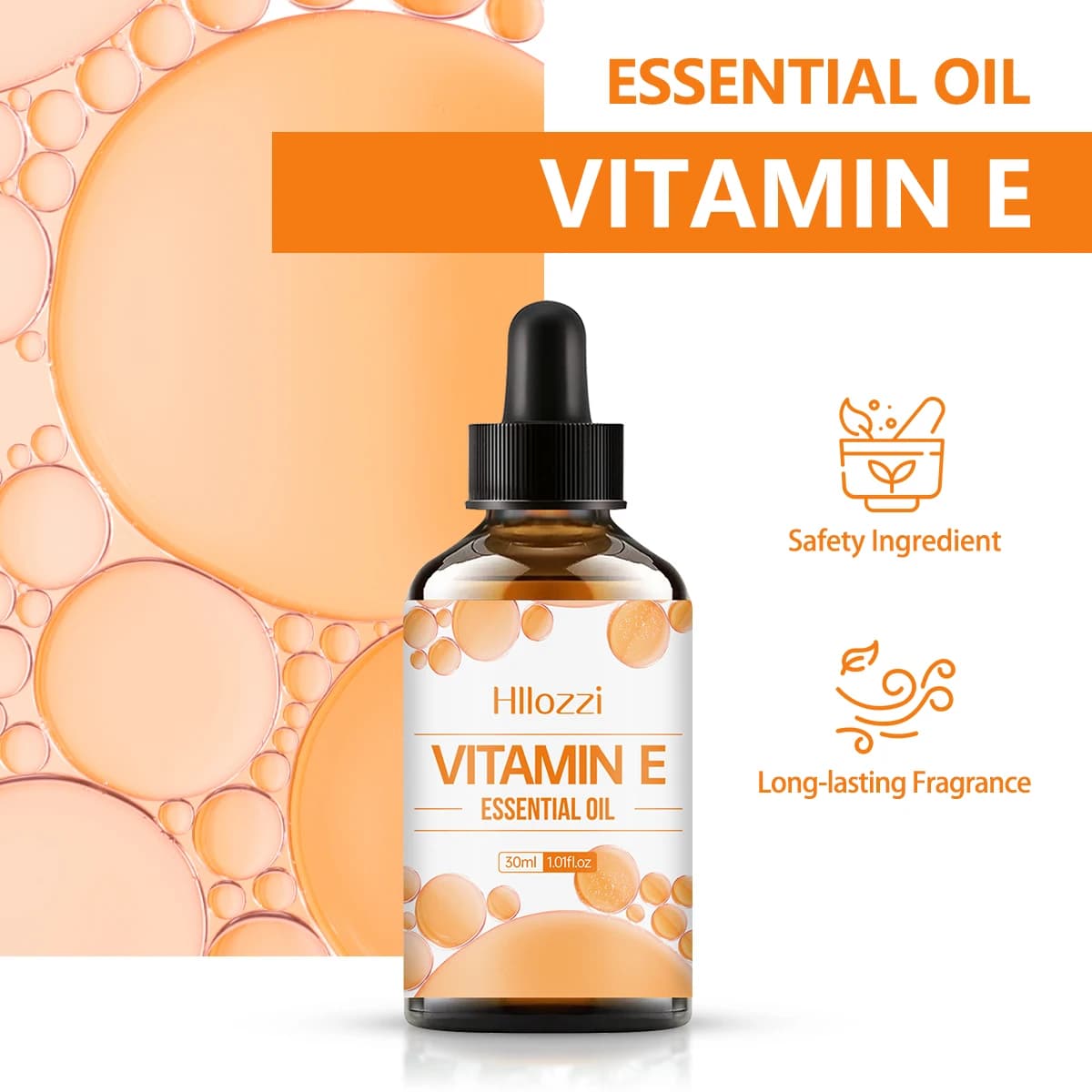 30ml 30ml huile essentielle de vitamine e huile transporteuse, huile de soin, hydratant, aromathérapie, savon huile essentielle Pure