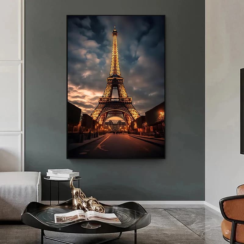 Photographie Photo Paris-tour Eiffel la nuit affiche HD mur Art toile impression peinture photos pour salon décor à la maison