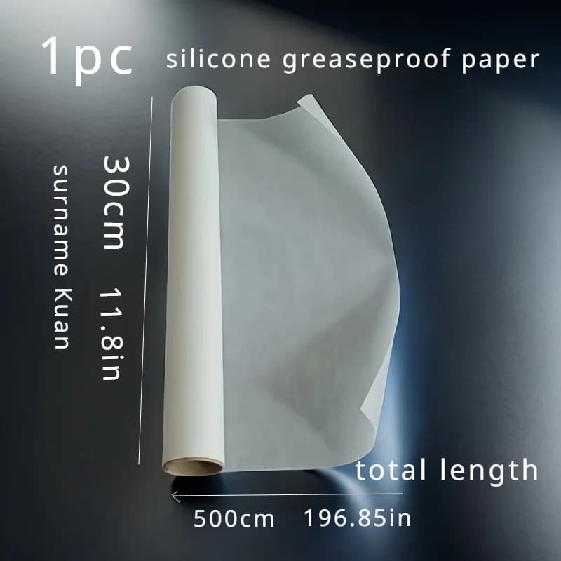 1 rouleau de papier sulfurisé, doublure jetable pour friteuse à air, plaque de cuisson antiarina et résistante à la chaleur, baki imperméable et résistant à l'huile
