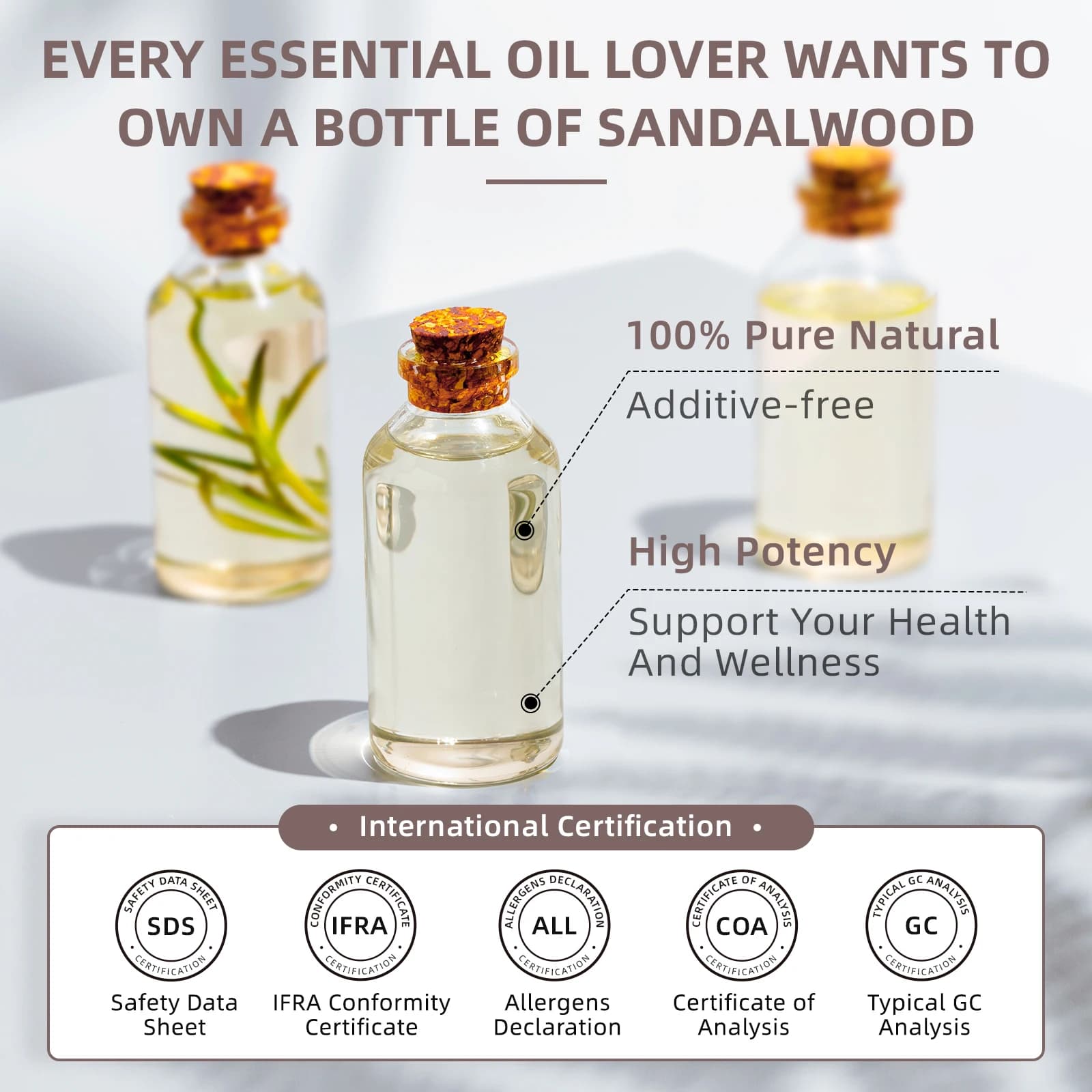 HIQILI 100ML huiles essentielles de bois de santal