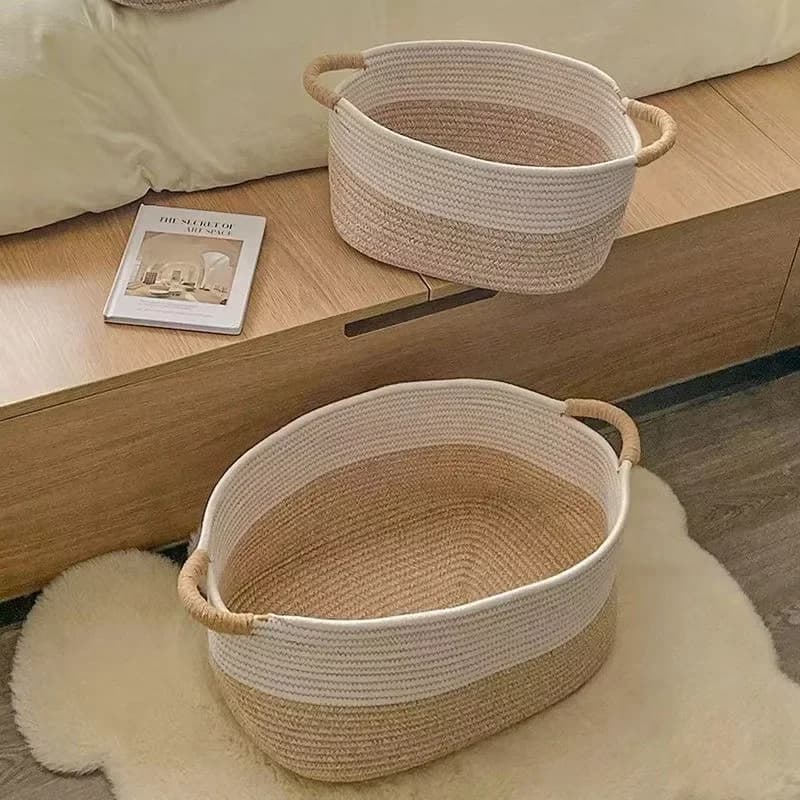 Paniers tissés en corde pour organiser le panier de rangement