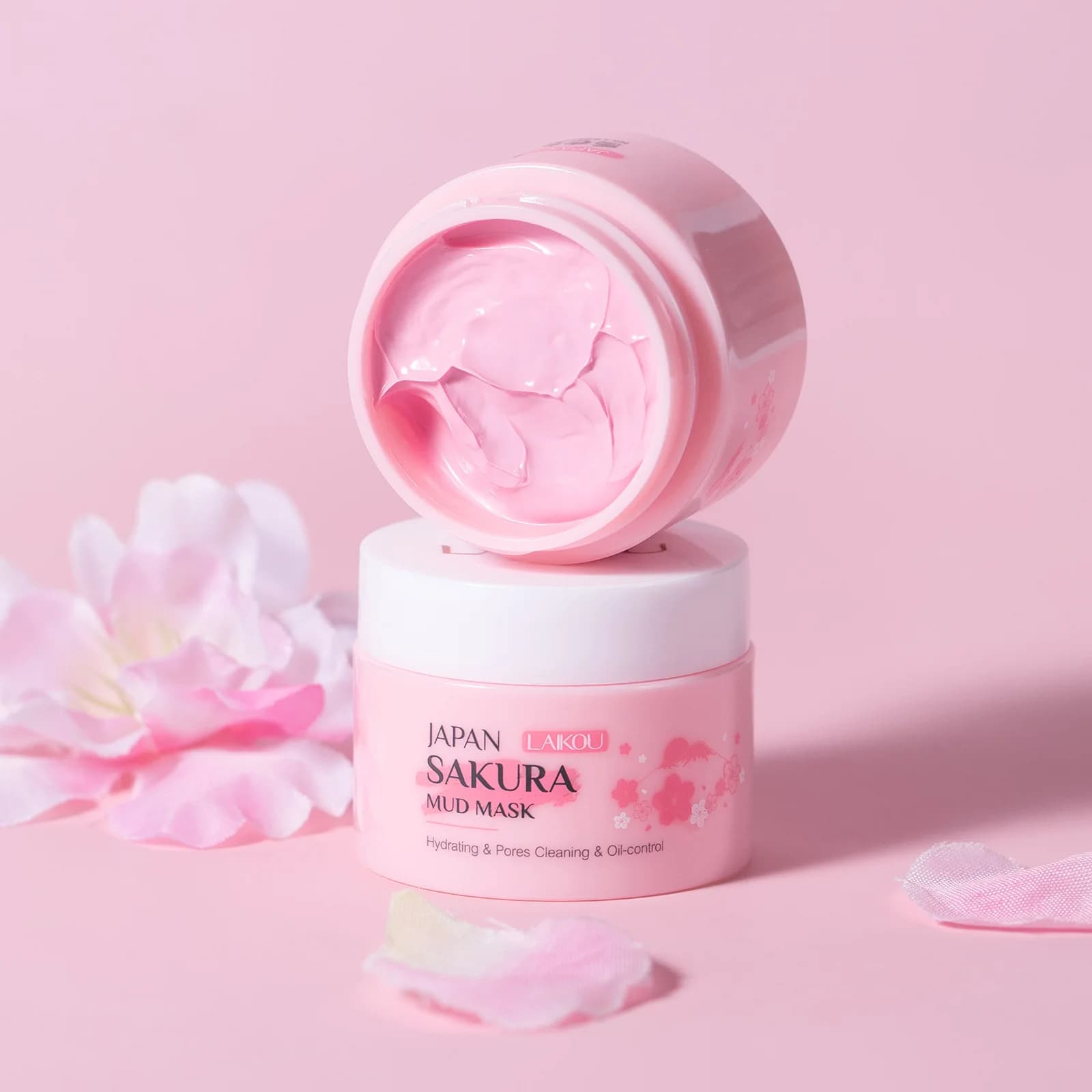 Masque Sakura pour le nettoyage du visage Maseczka dissolvant de tête noire Mascara soins de la peau