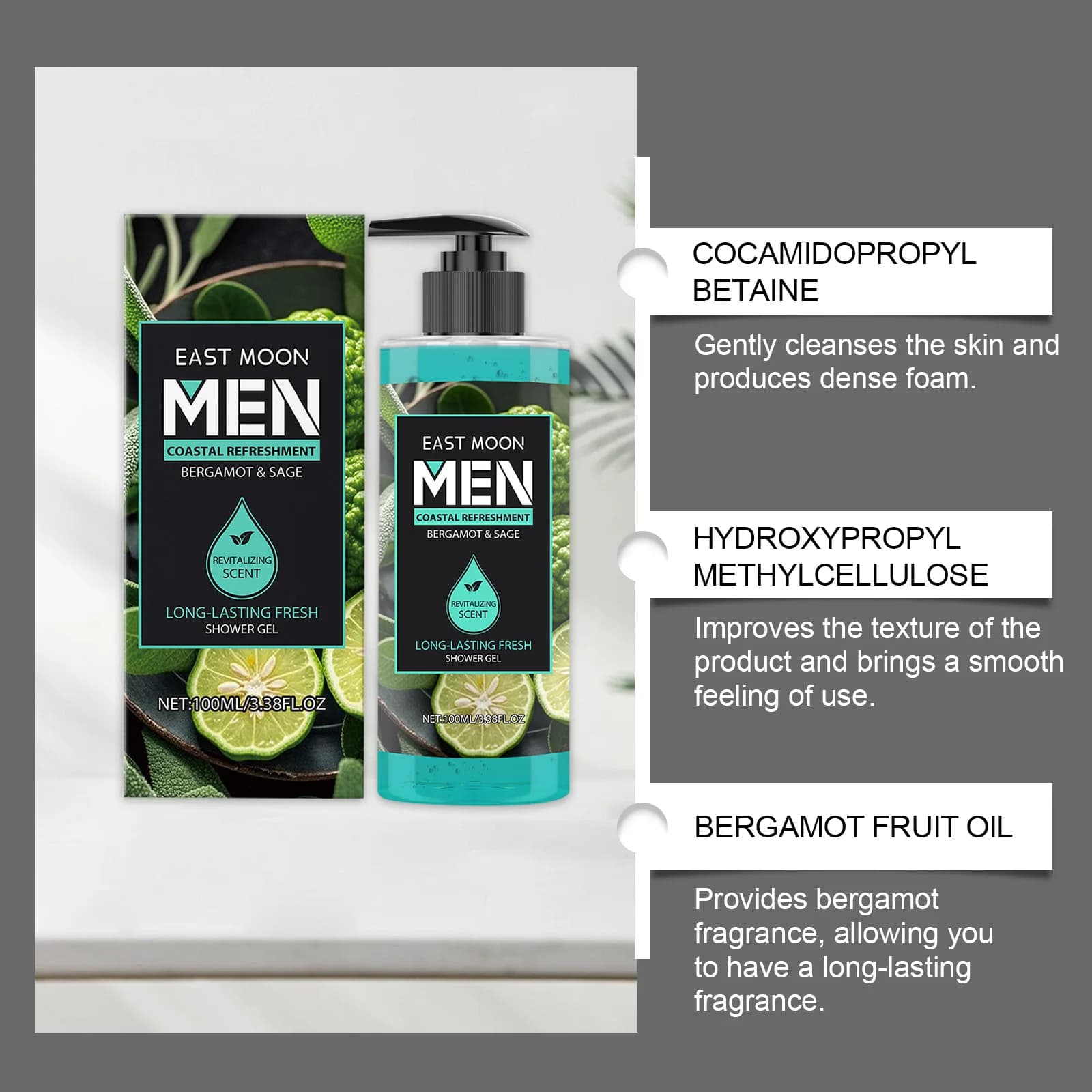 Gel douche parfum coffret cadeau Gel douche nettoyant en profondeur hydratant parfum rafraîchissant parfum longue durée contrôle de l'huile