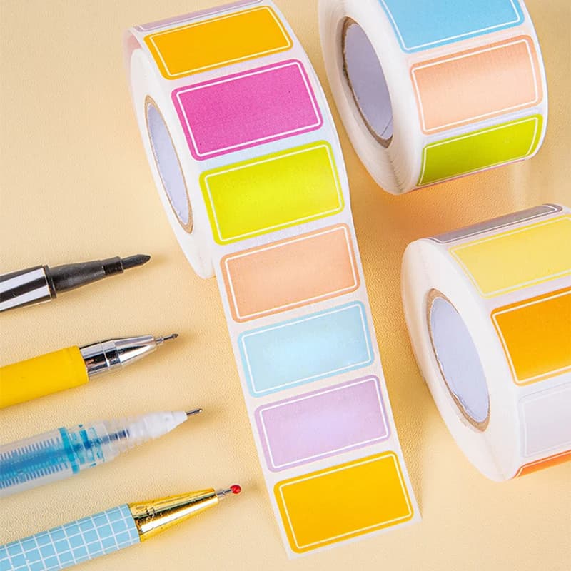 Rouleau d'onglets d'indexation étanches à code couleur