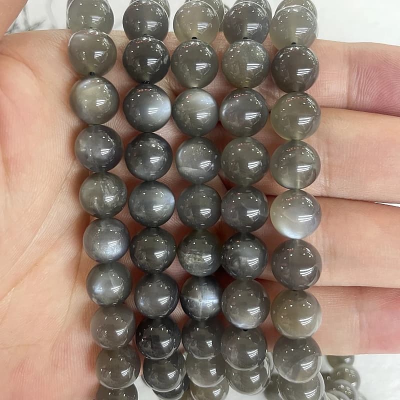 Perles rondes en pierre de lapis-lazuli noire naturelle, pour la fabrication de bijoux, accessoires pour bracelets et boucles d'oreilles, 15'' 6/8/10/12mm