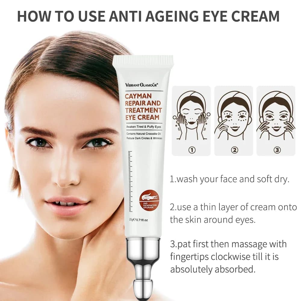 Crème pour les yeux au collagène peptide, Anti-rides, Anti-âge, élimine les cernes, soin des yeux contre les poches et les poches, hydrate la crème de soin pour les yeux