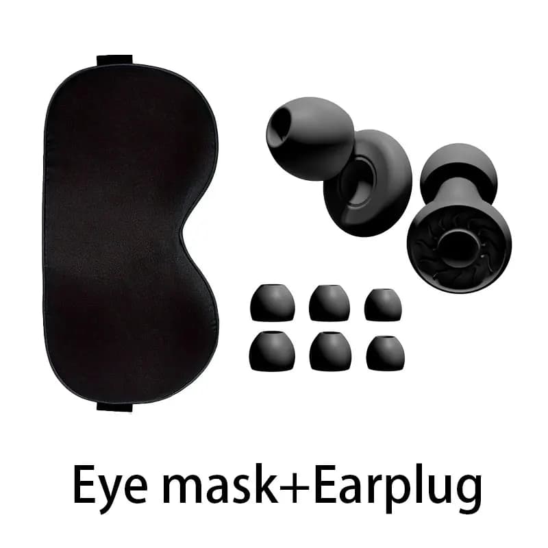 Masque de sommeil occultant avec bouchons d'oreilles anti-lumière pour soulager l'insomnie, favoriser un sommeil profond et un meilleur repos, idéal pour un usage quotidien